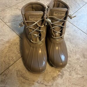Sperry Tan Waterproof Boots